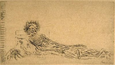 James Ensor, 'Self Portrait in 1960' (1888)