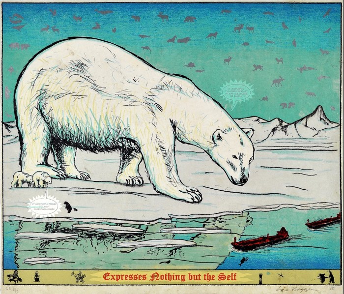 Enrique Chagoya2015 Color lithograph Ed. 30 20½ x 24"